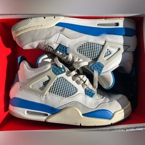 Authentic Jordan Retro 4 Military Blue